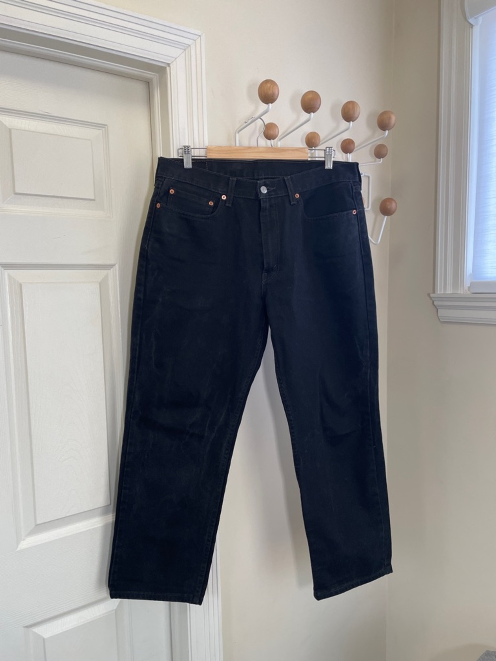 Levi's - 550 - Classic Straight Legged Denim Jeans - Black - 36x30